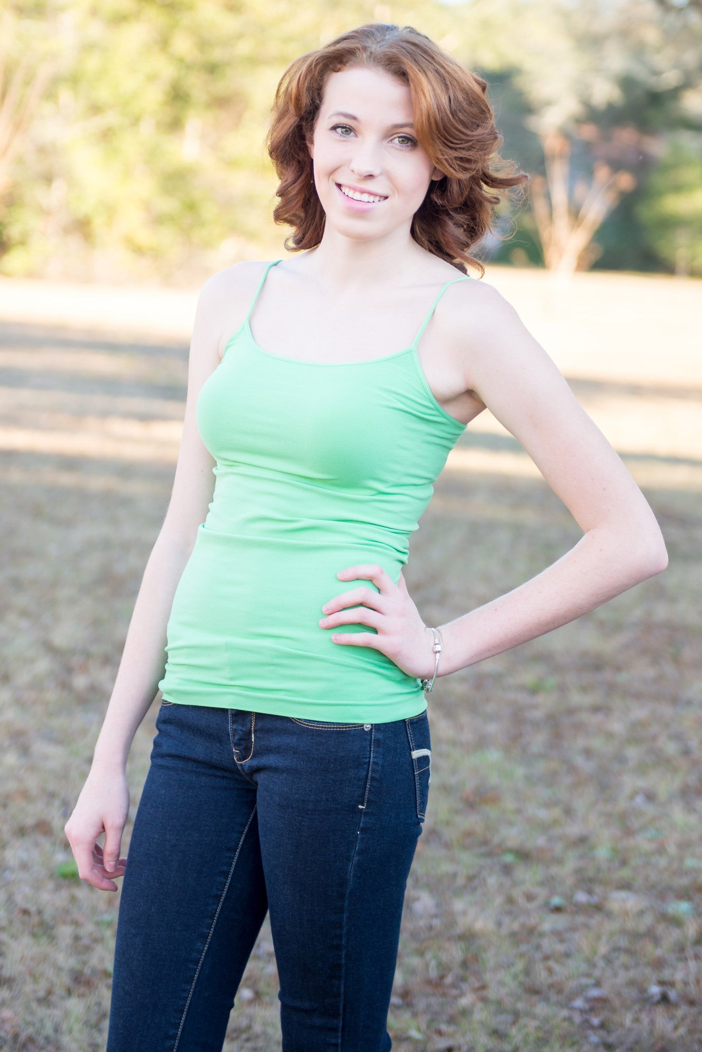 Tees by Tina: Cami, Green - Elise