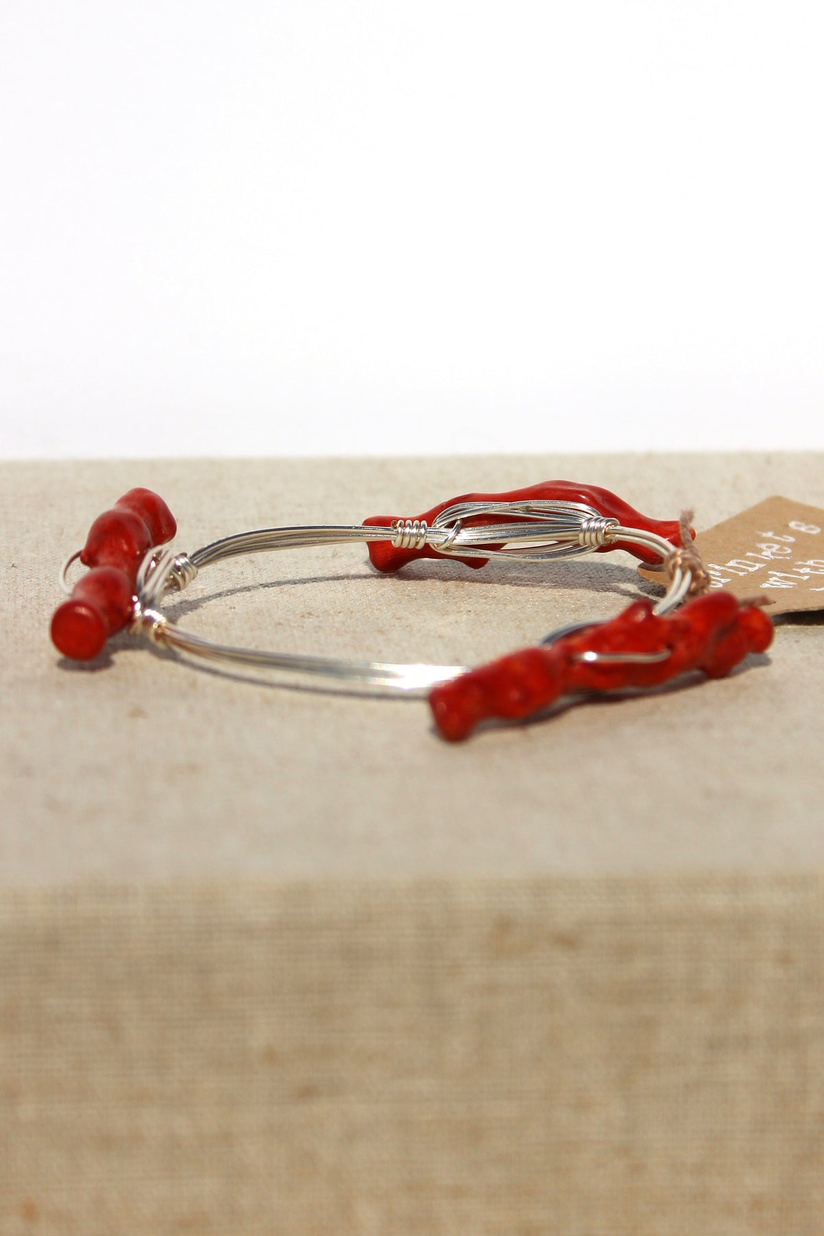 Coral Reef Bangle, Red