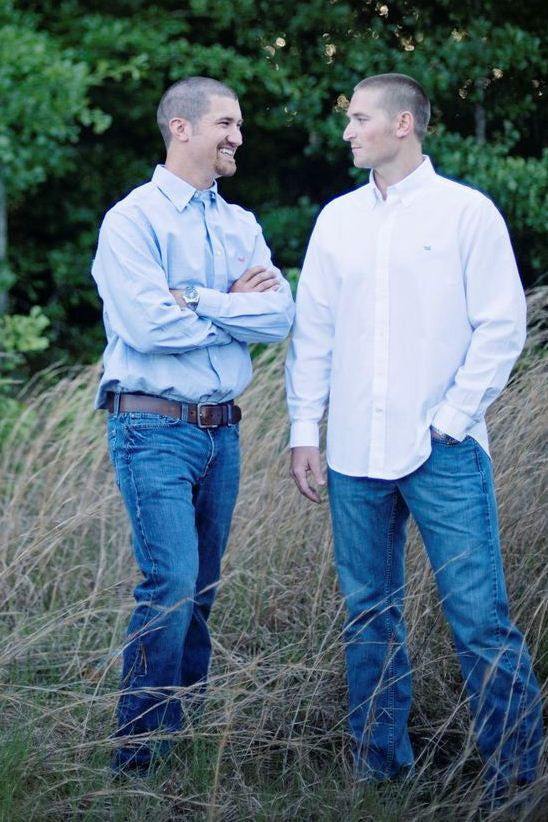 Southern Marsh: Pintail Oxford Dress Shirt, Light Blue