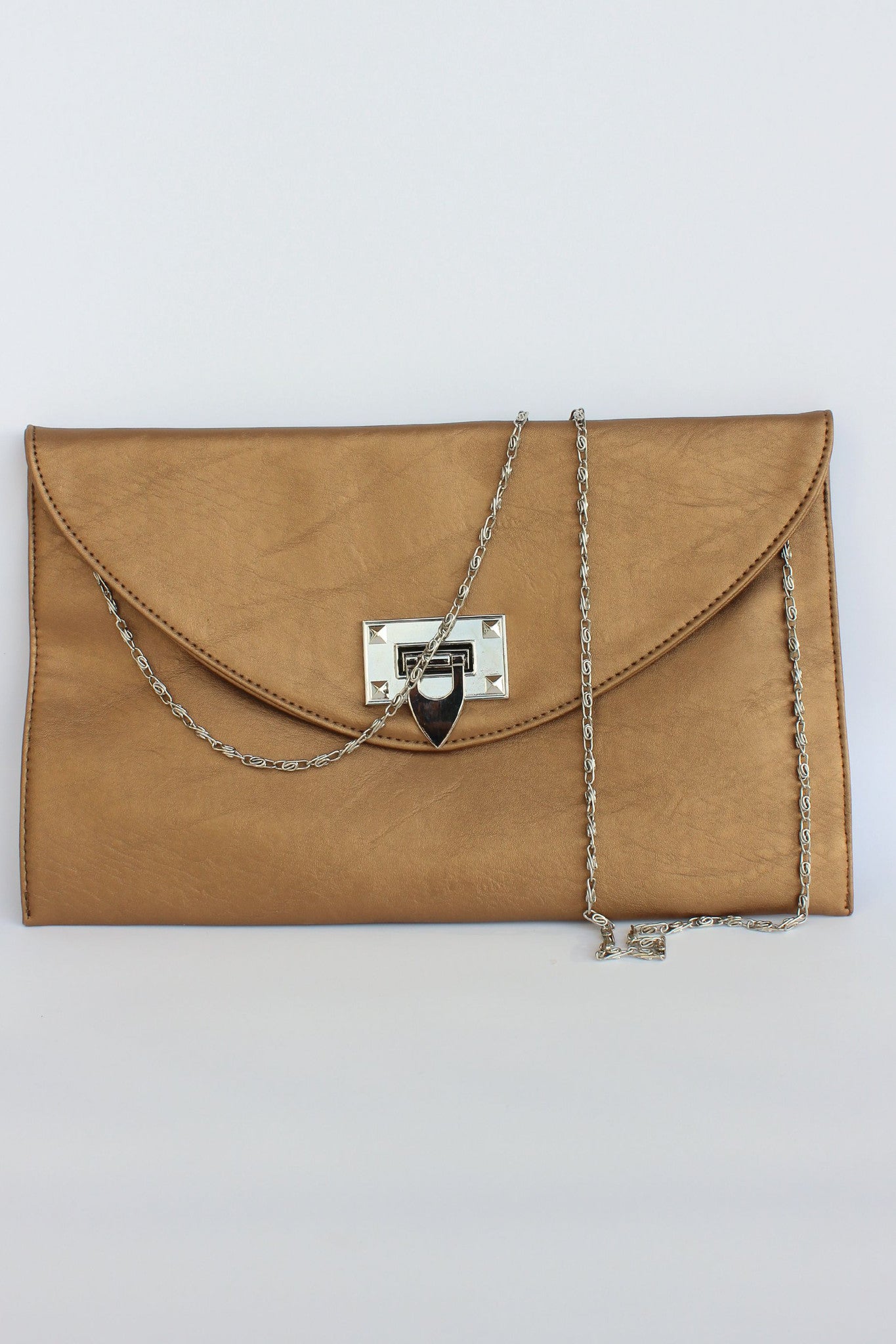 Envelope Clutch, Gold
