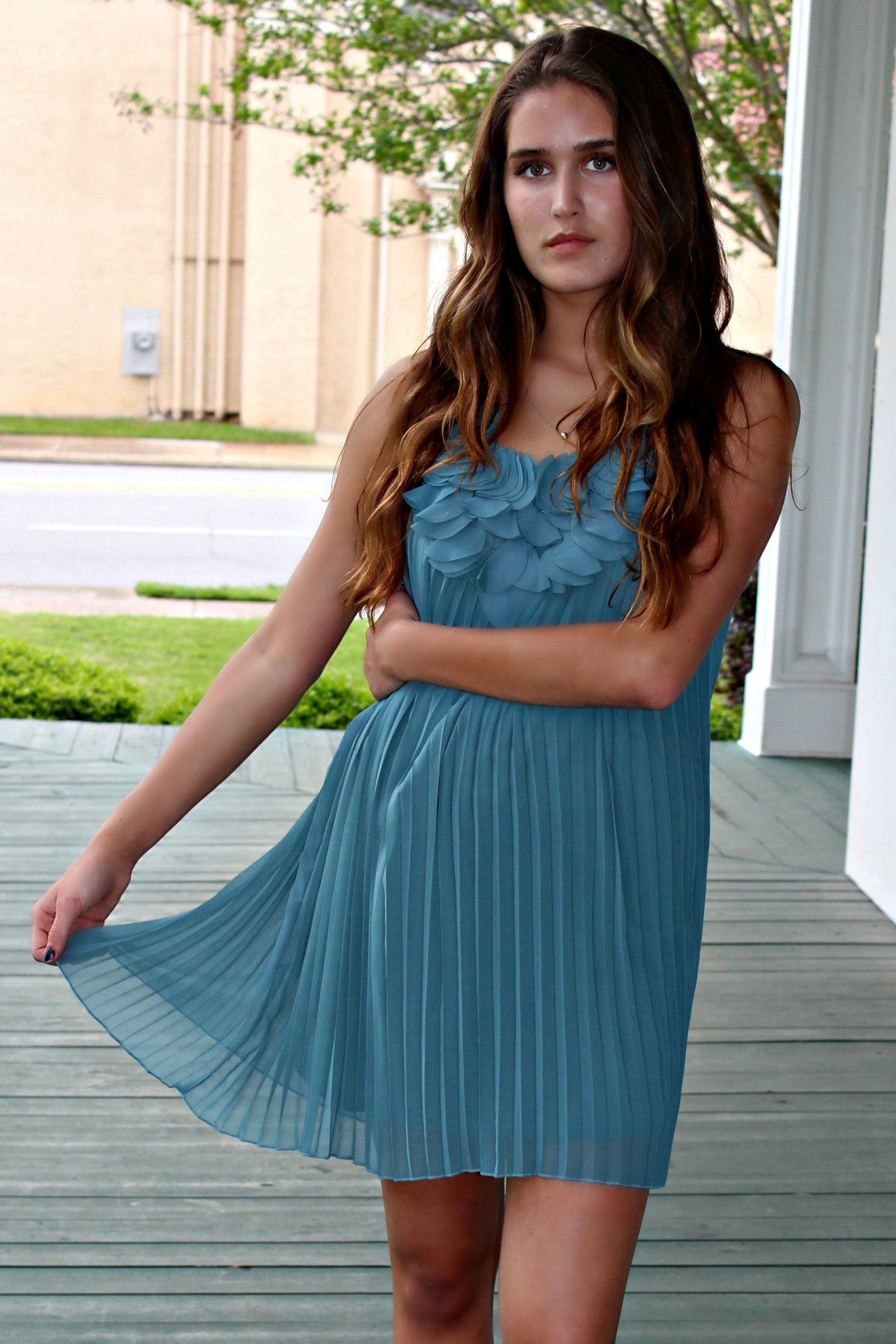 Sadie Dress, Turquoise