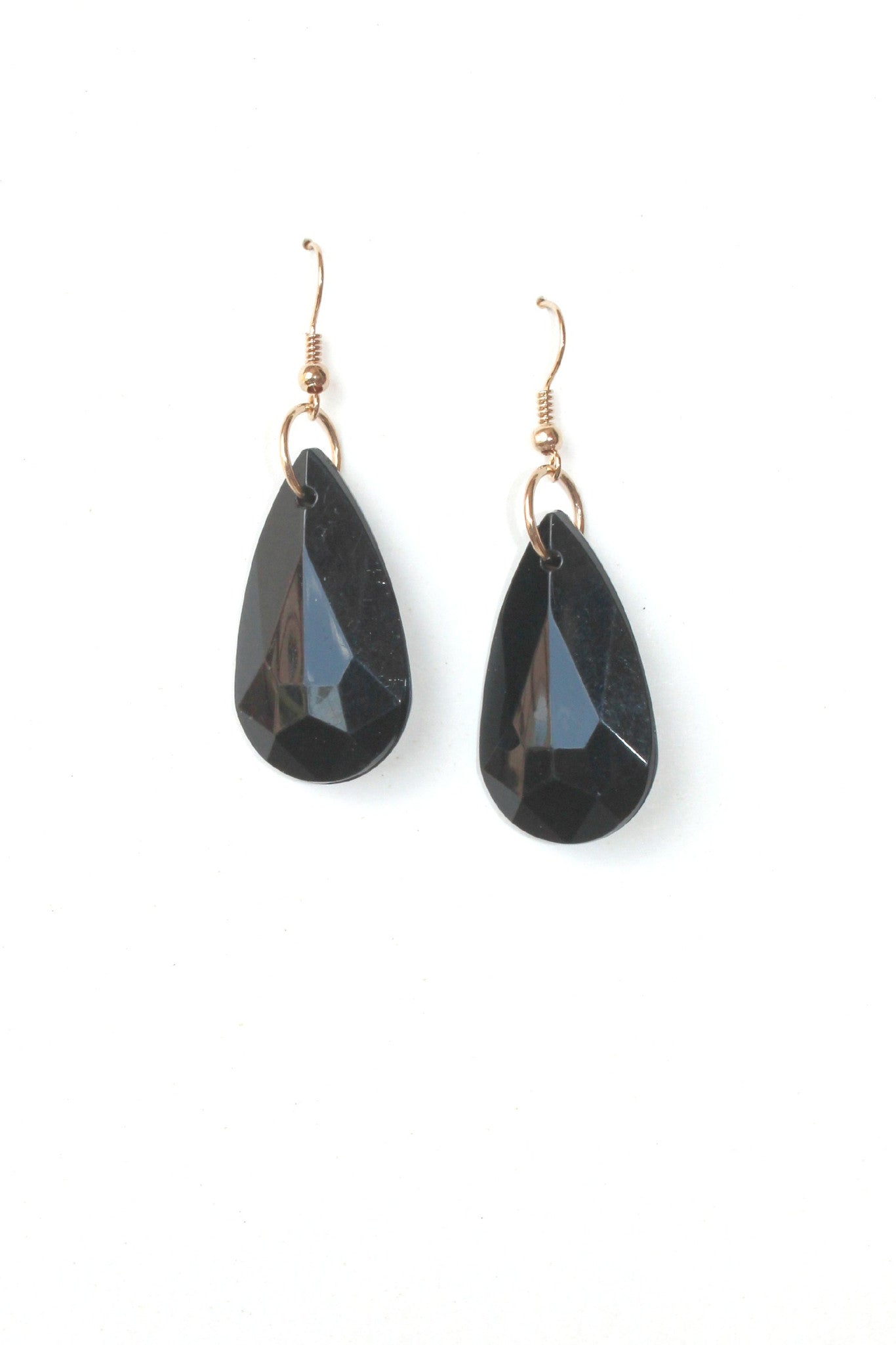 Marquise Drop Earrings, Black