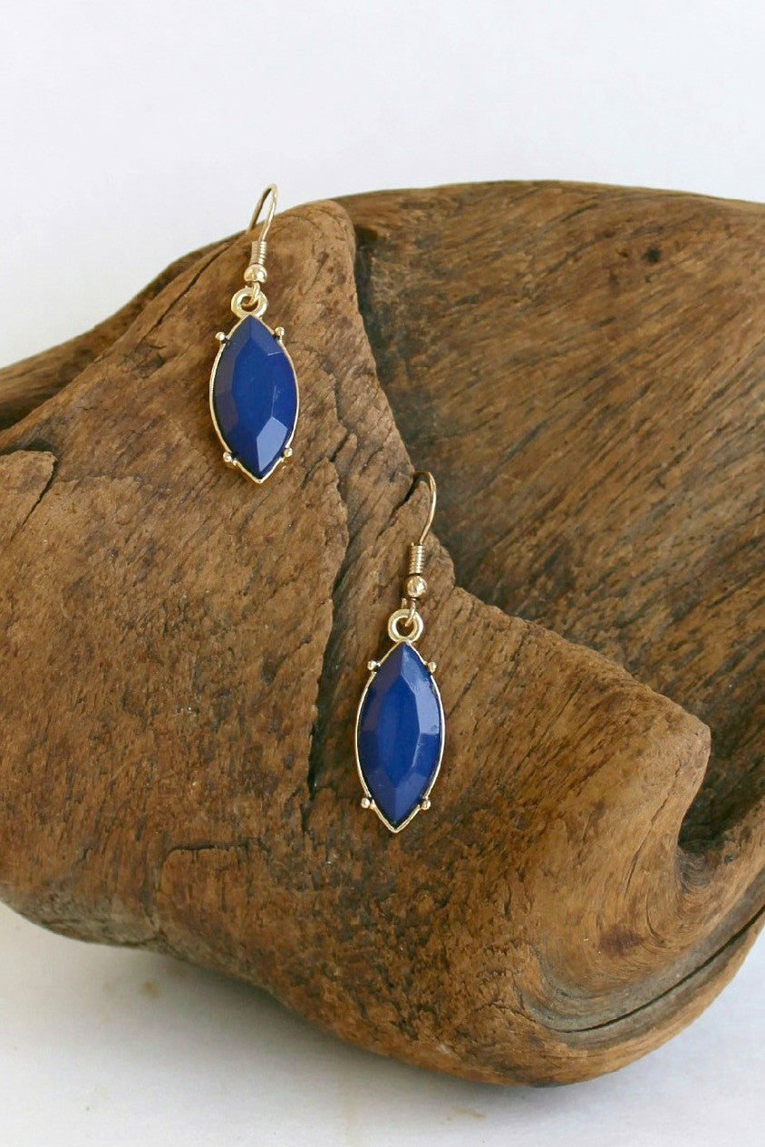 Royal Marquise Earrings, Blue