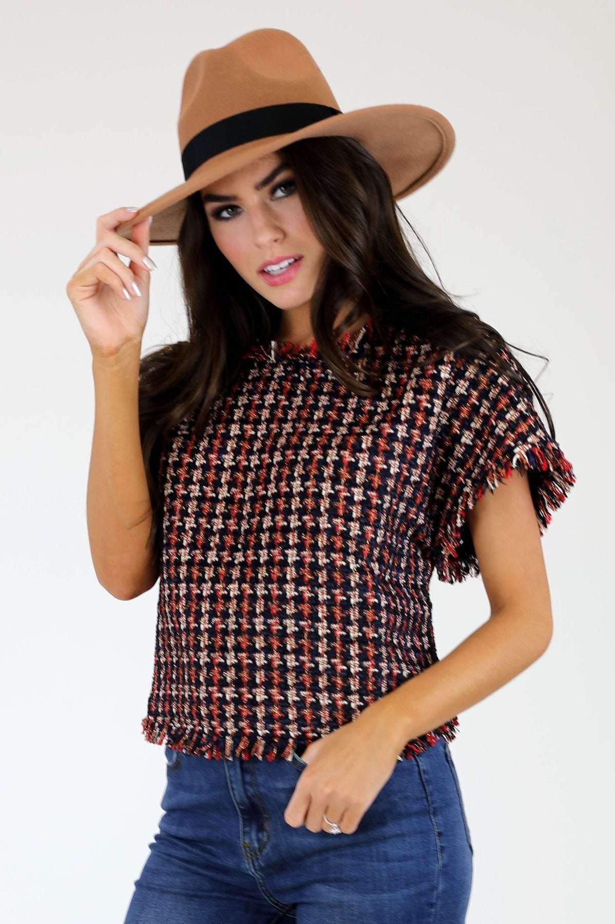 Judith March: Tweed Top, Multi