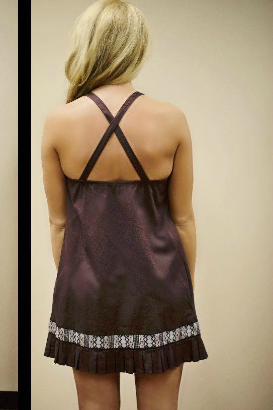 Free People: Native Sun Shift Dress, Purple