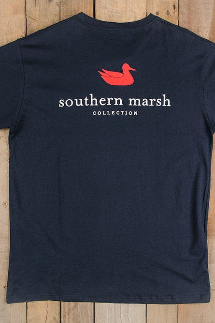 Southern Marsh: Authentic Tee, Navy