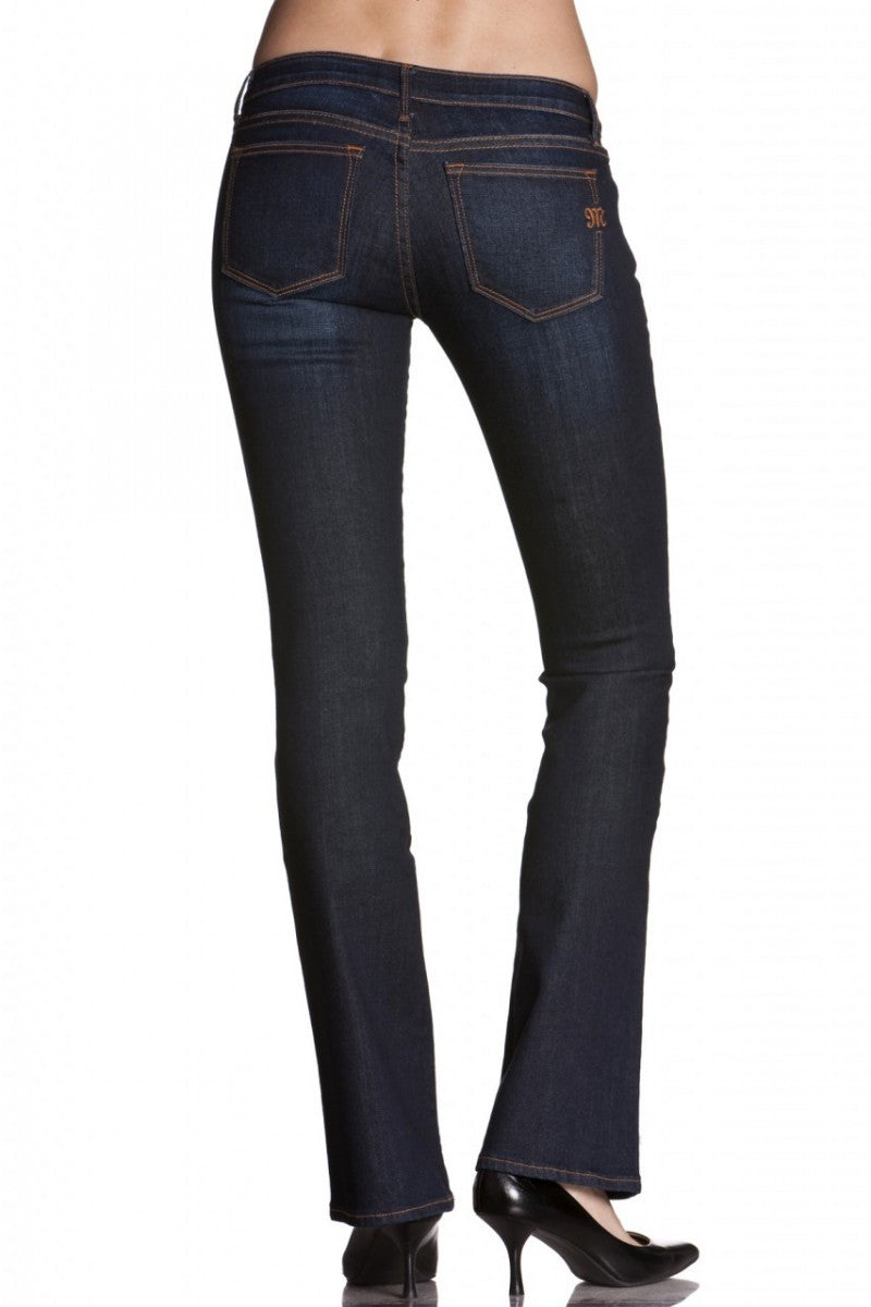 Miss Me: Audrina Boot-Cut Denim Jeans, Dark Blue