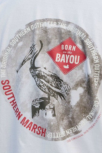Southern Marsh: "Bayou Outfitter" Tee, White