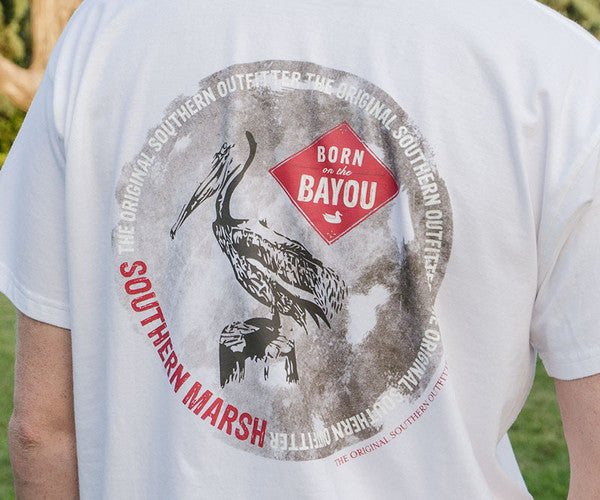 Southern Marsh: &quot;Bayou Outfitter&quot; Tee, White