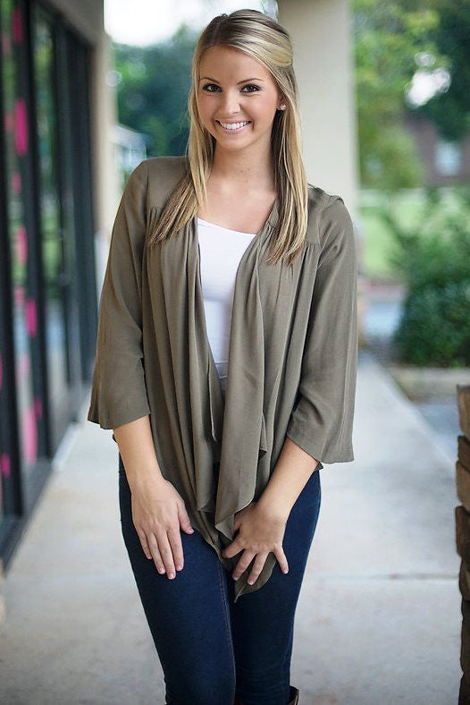 Kensie: Kylie Cardigan, Olive