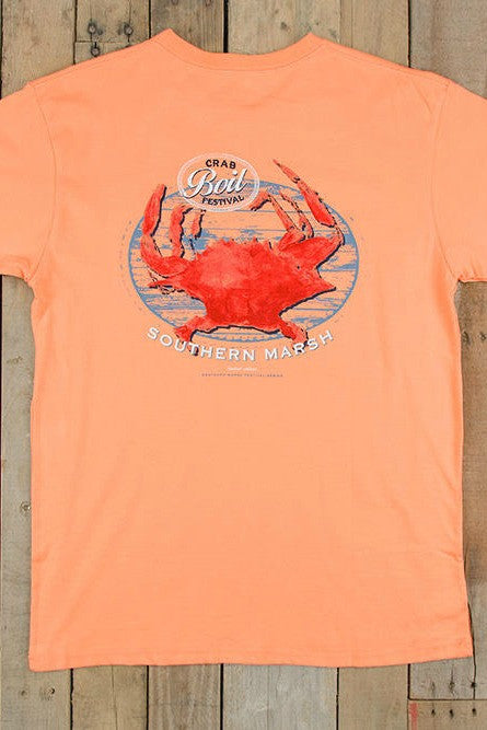 Southern Marsh: "Crab Boil Festival" Tee, Melon