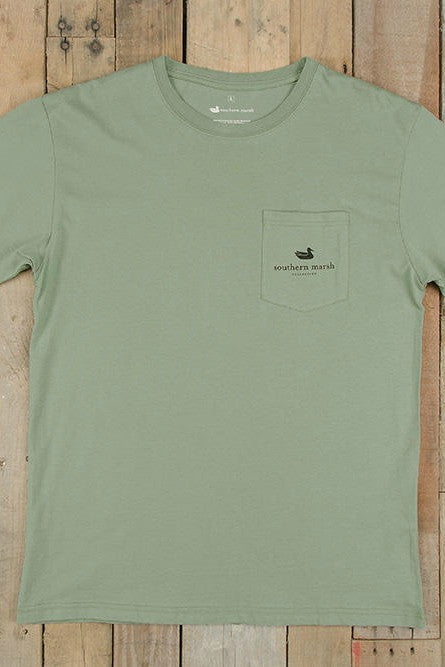 Southern Marsh: Duck Stamp Tee, Bay Green