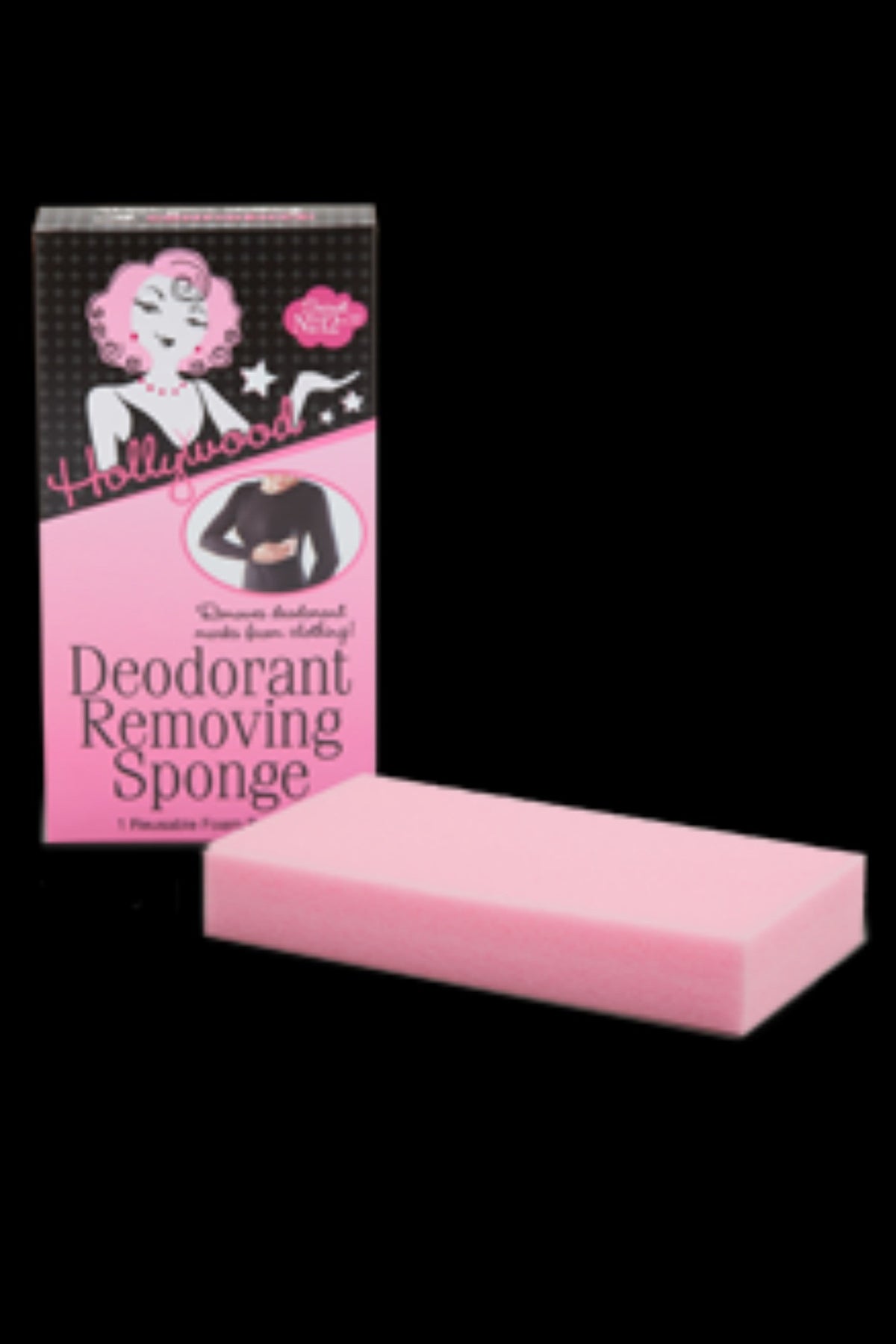 Hollywood Fashion Secrets: Deodorant Removing Sponge, Pink
