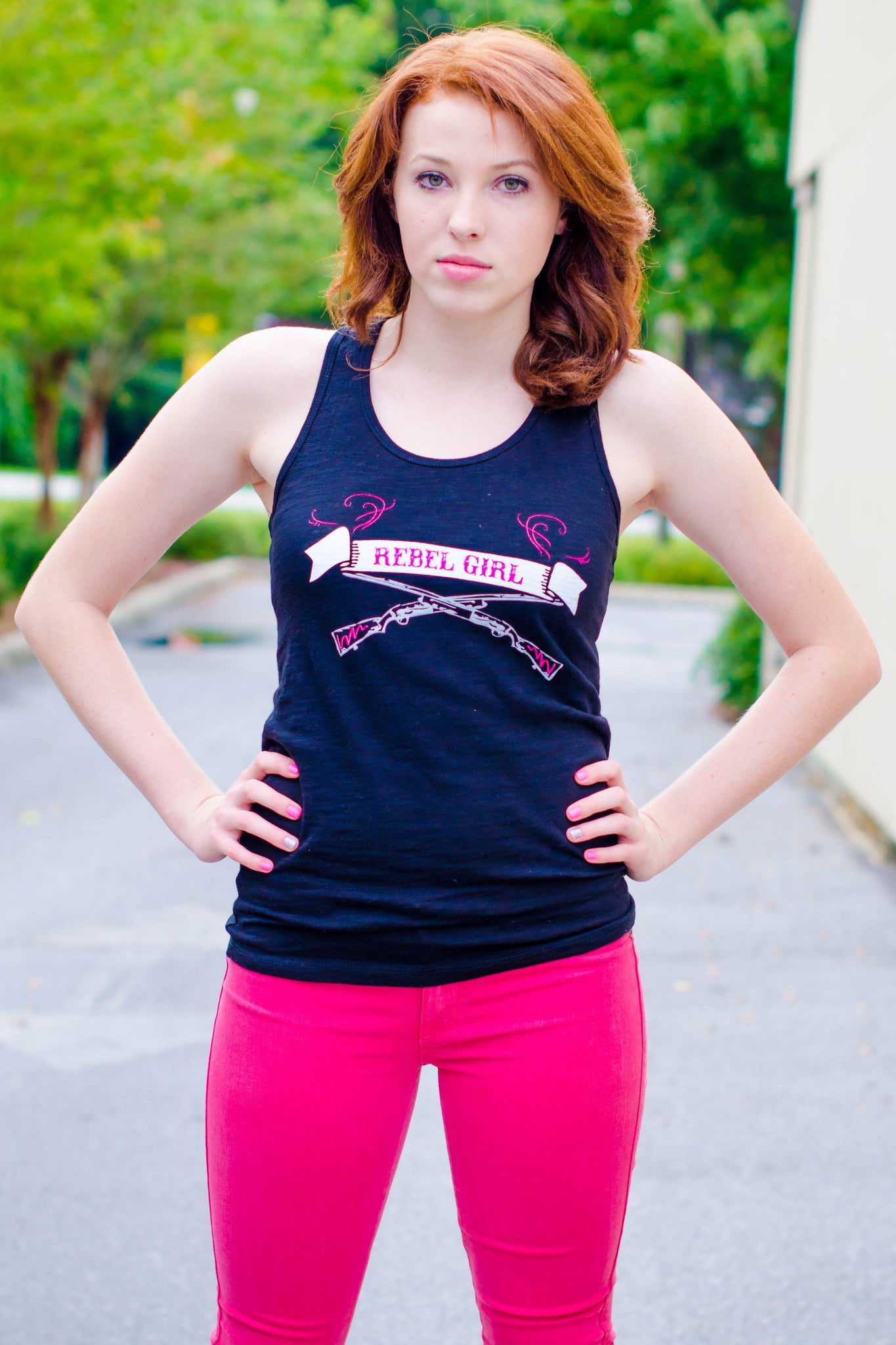 Rebel Girl Tank, Black