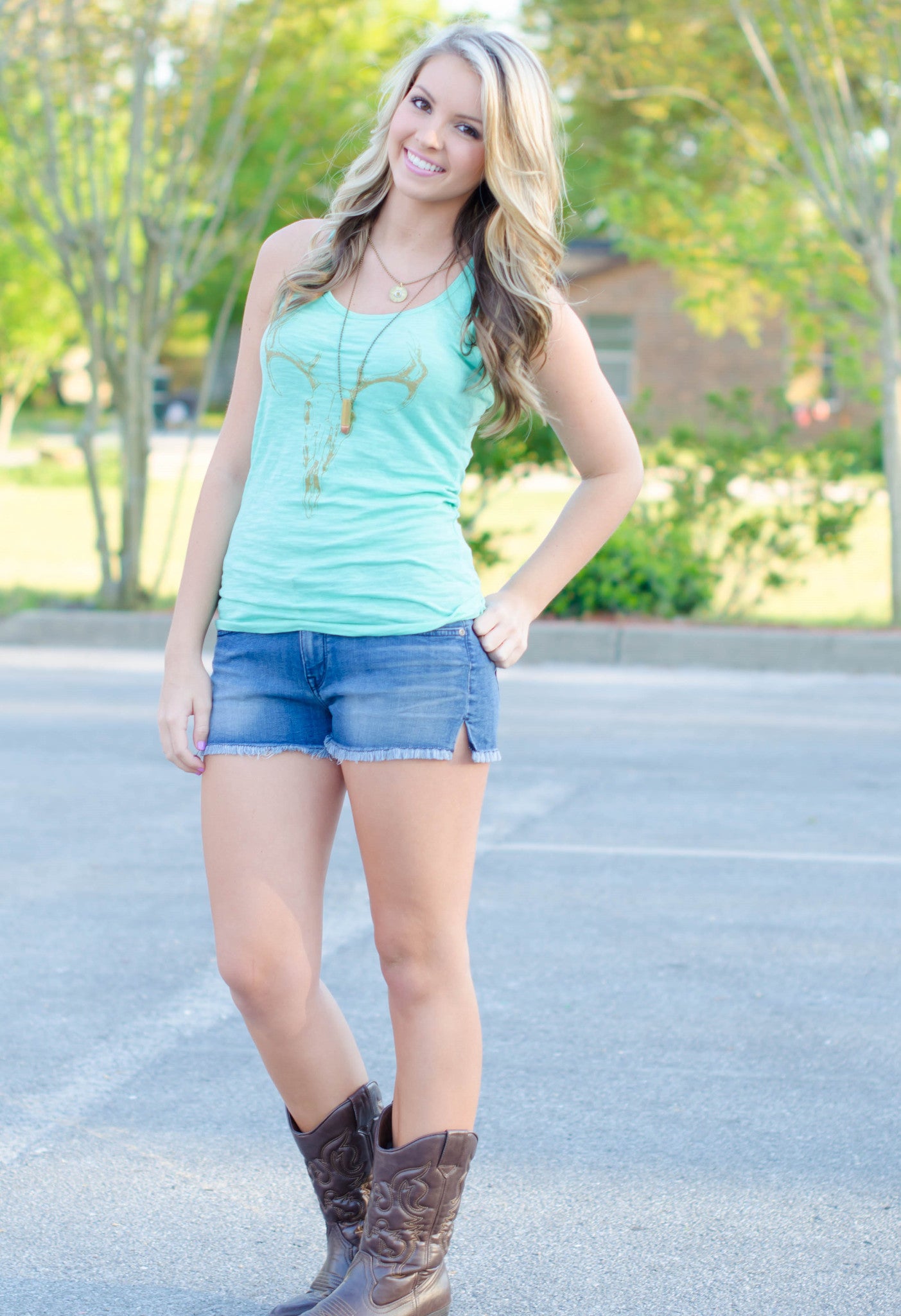 Deer Skull Tank, Mint