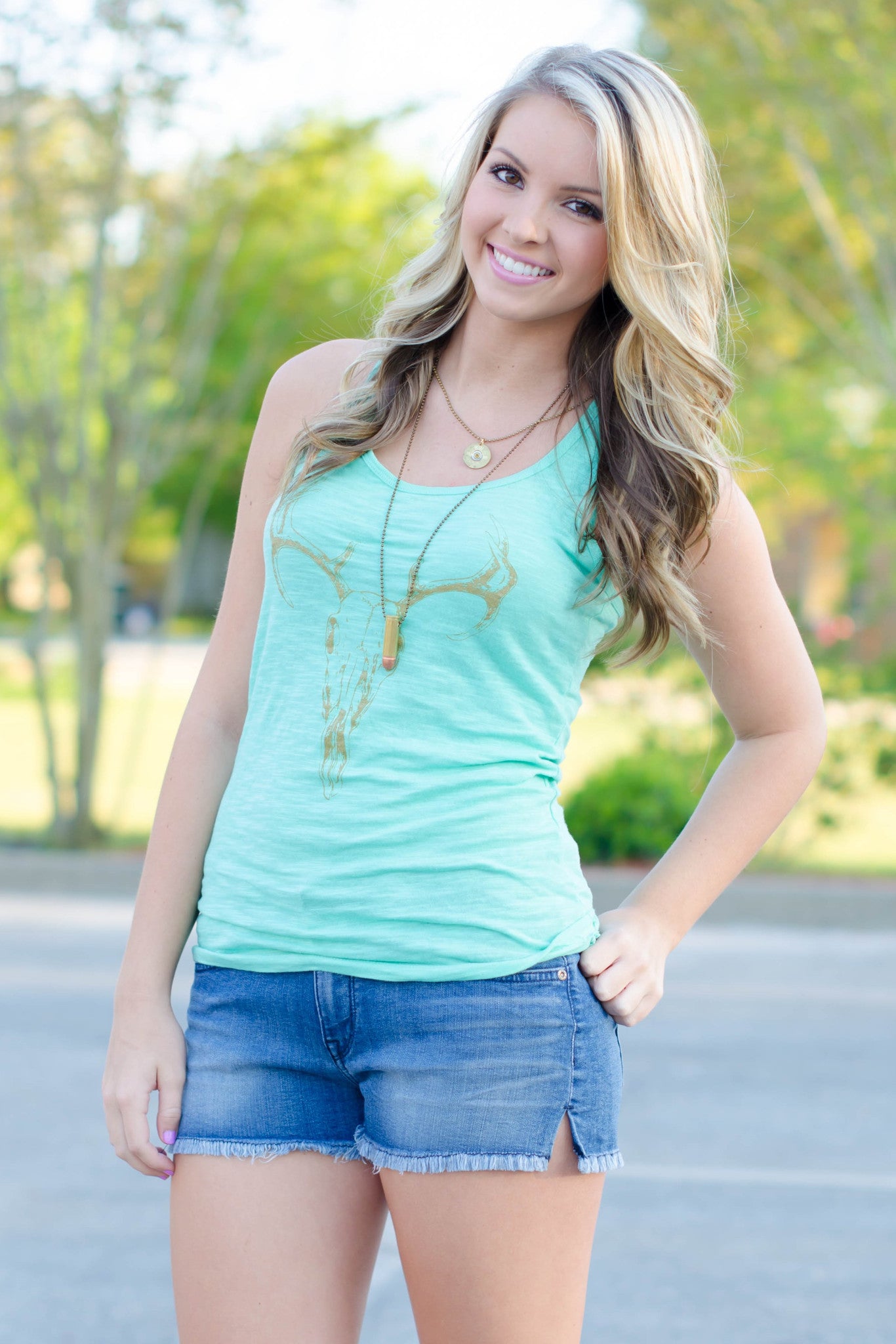 Deer Skull Tank, Mint