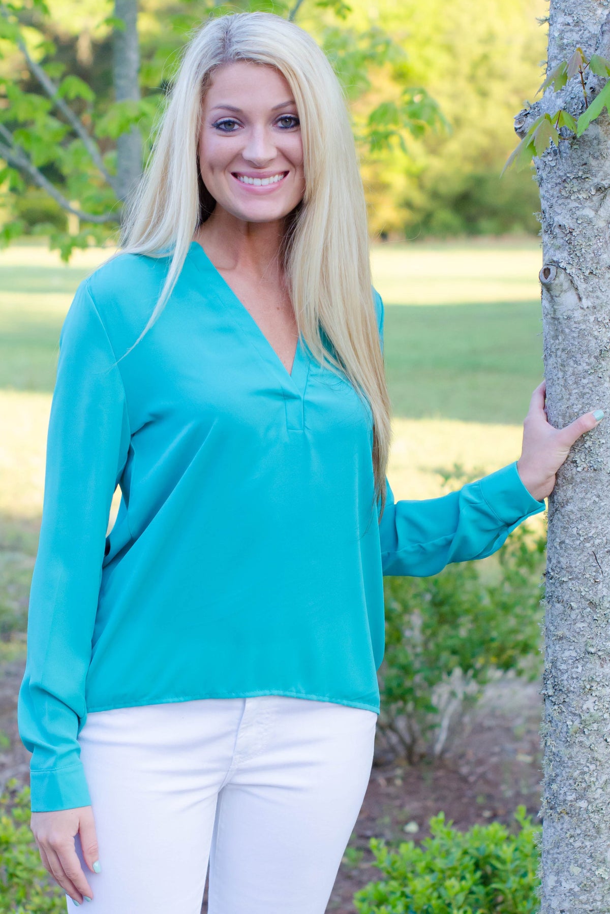 Brady Top, Turquoise