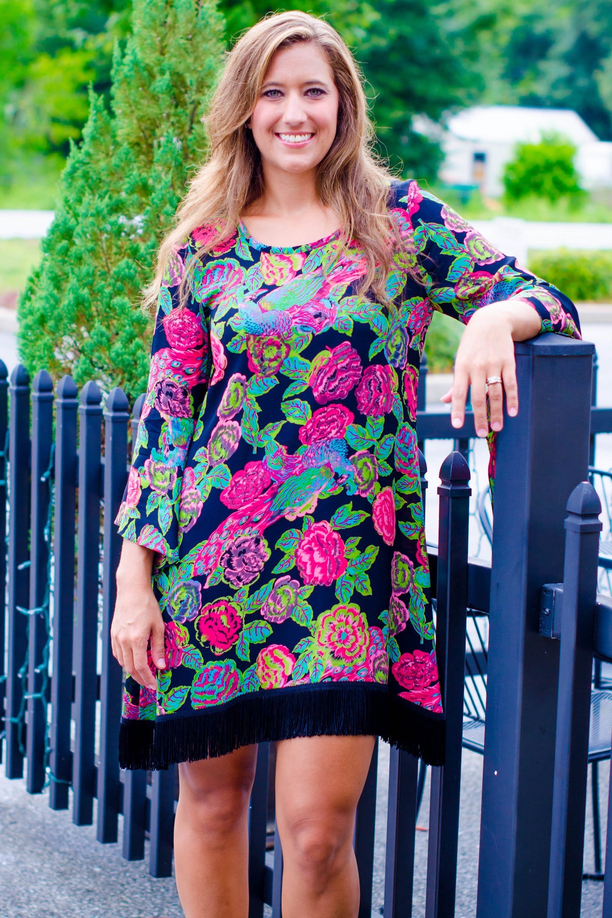 Uncle Frank: Meagan Dress, Black Floral