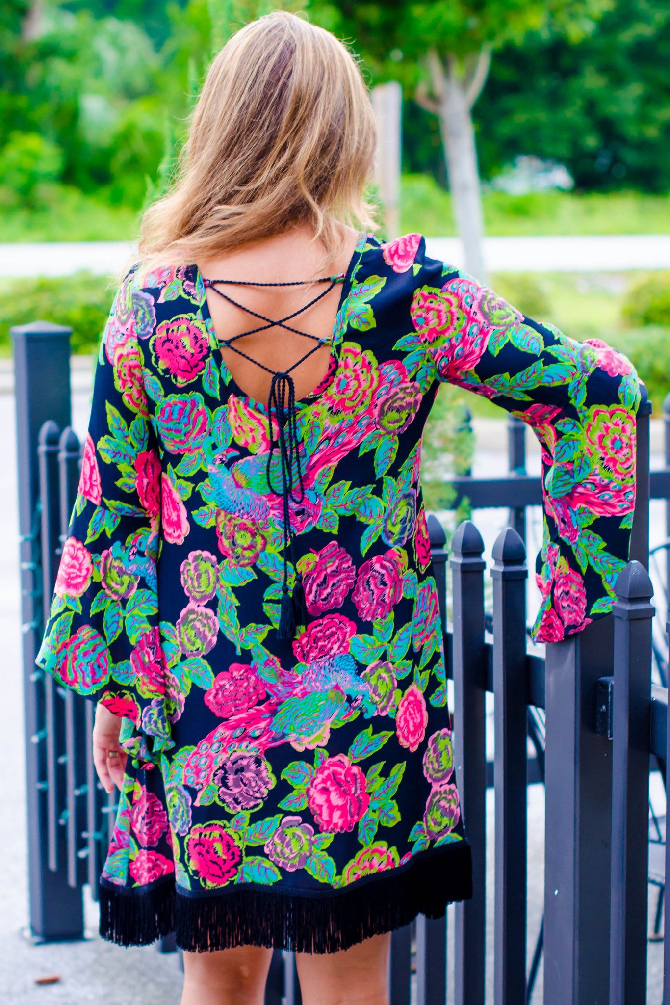 Uncle Frank: Meagan Dress, Black Floral Uncle Frank: Meagan Dress, Black Floral