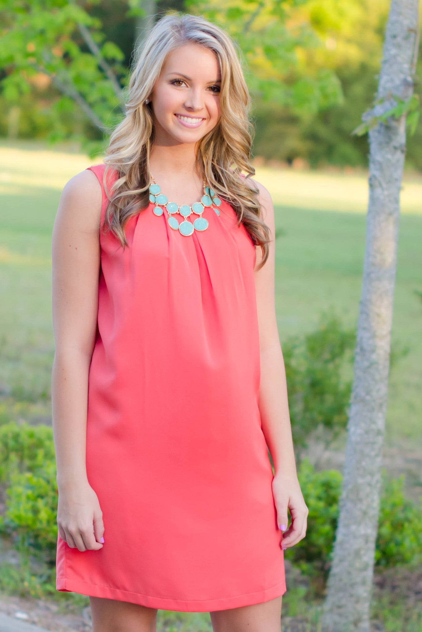 Kari Dress, Coral