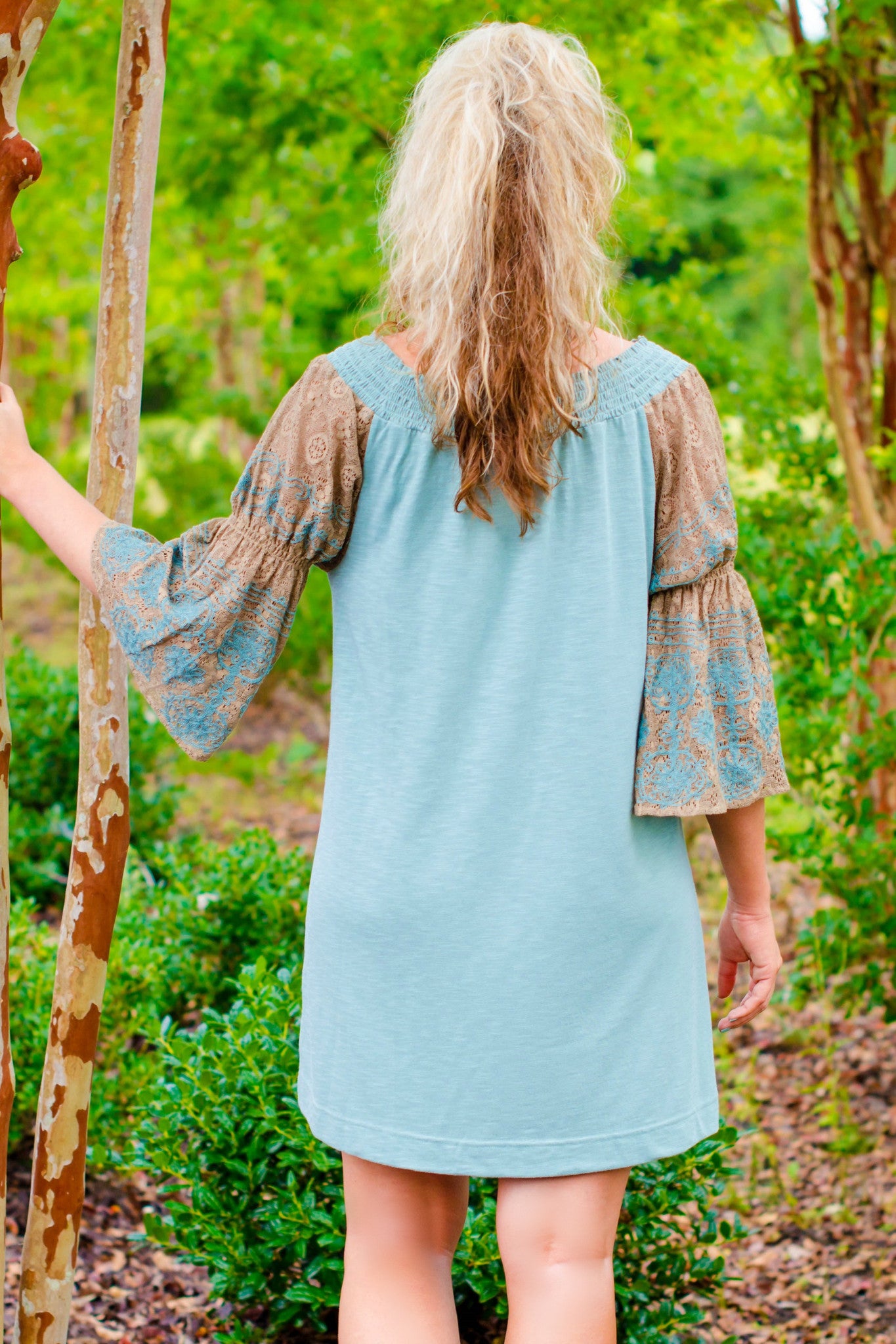 Uncle Frank: Britten Dress, Blue