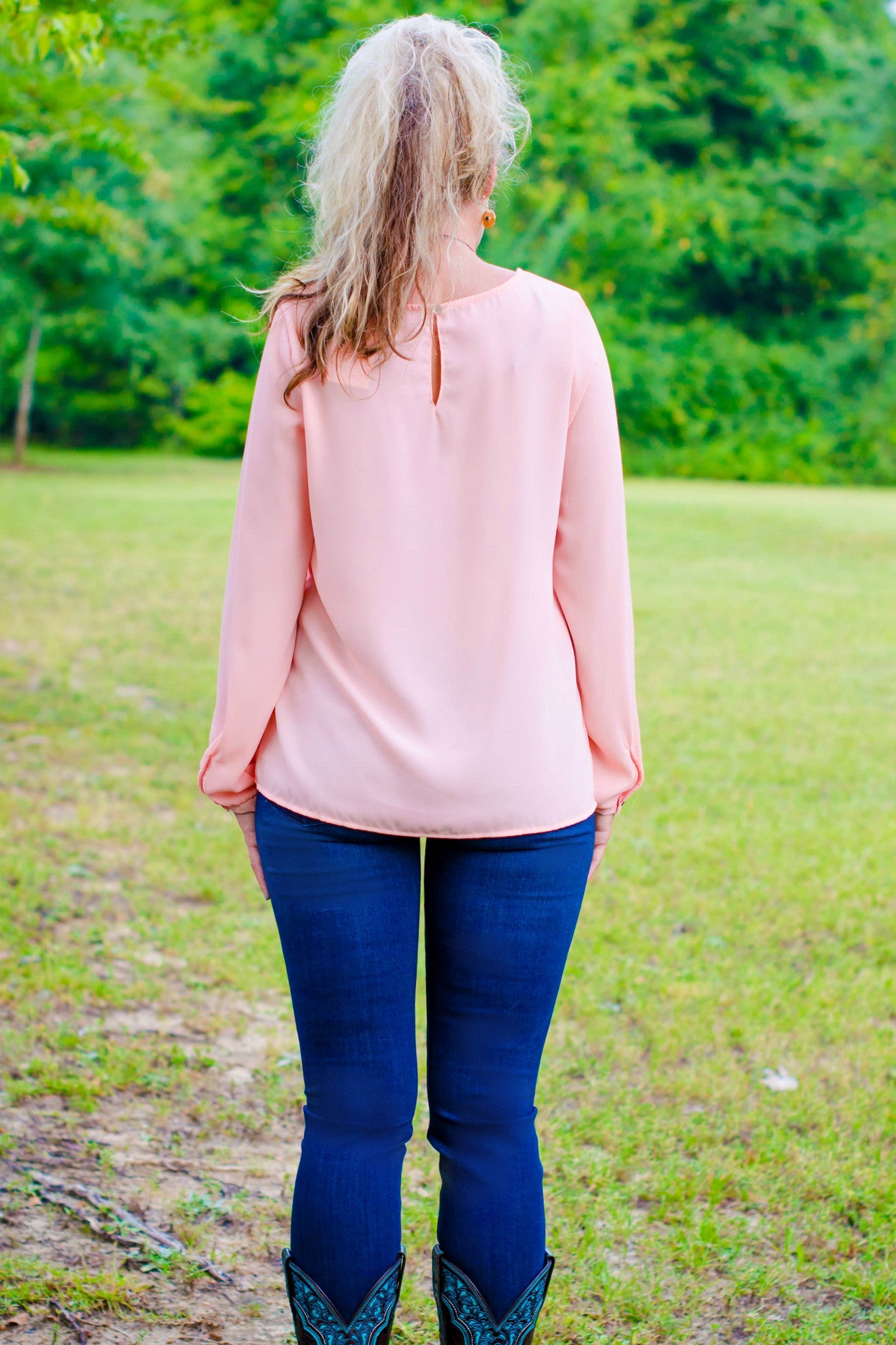 Ashton Blouse, Peach