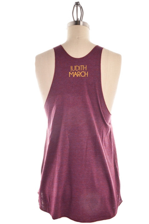 Judith March: Fear the Spear Tank, Burgundy