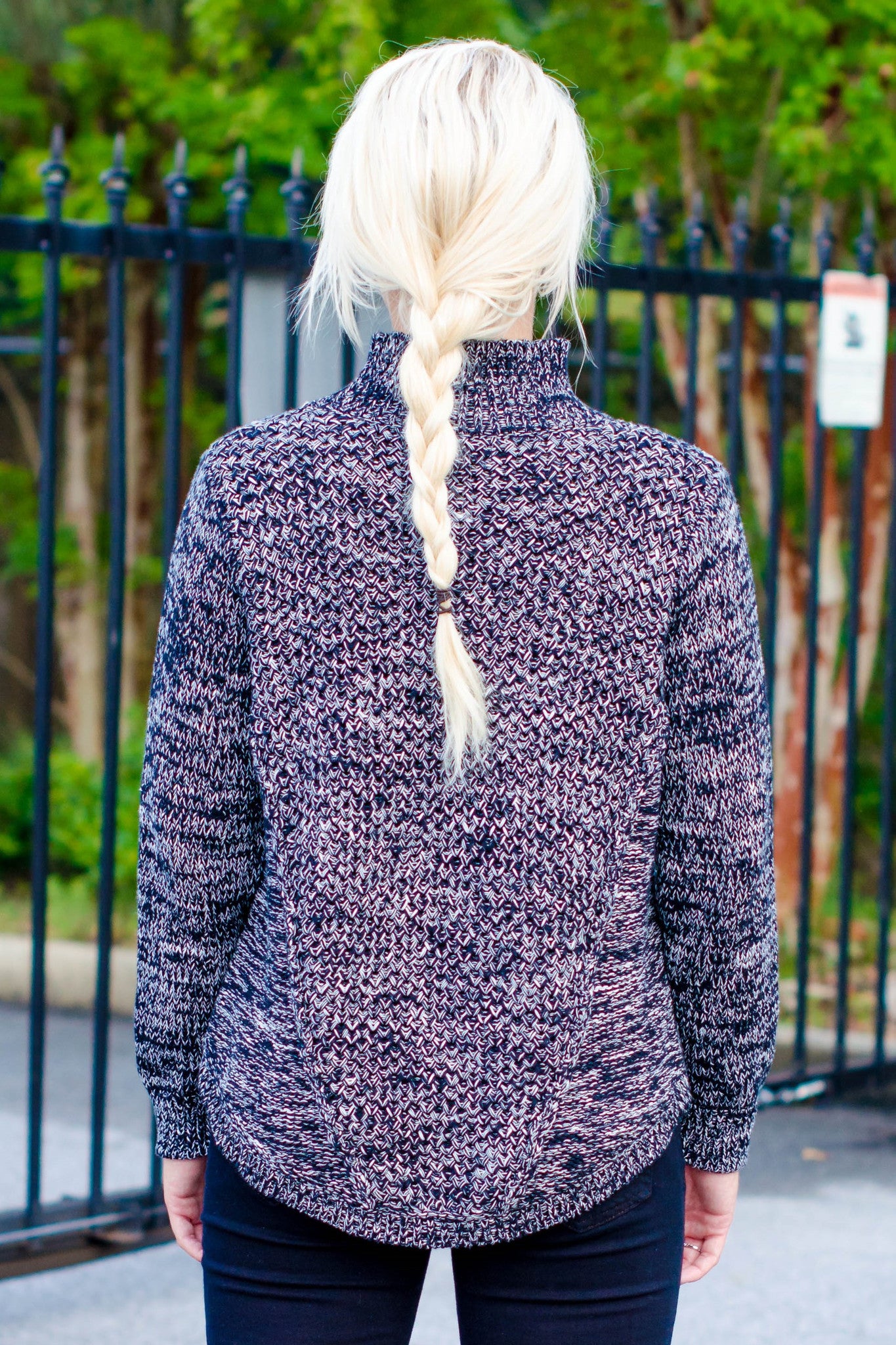 525 America: Stacey Sweater, Black/White