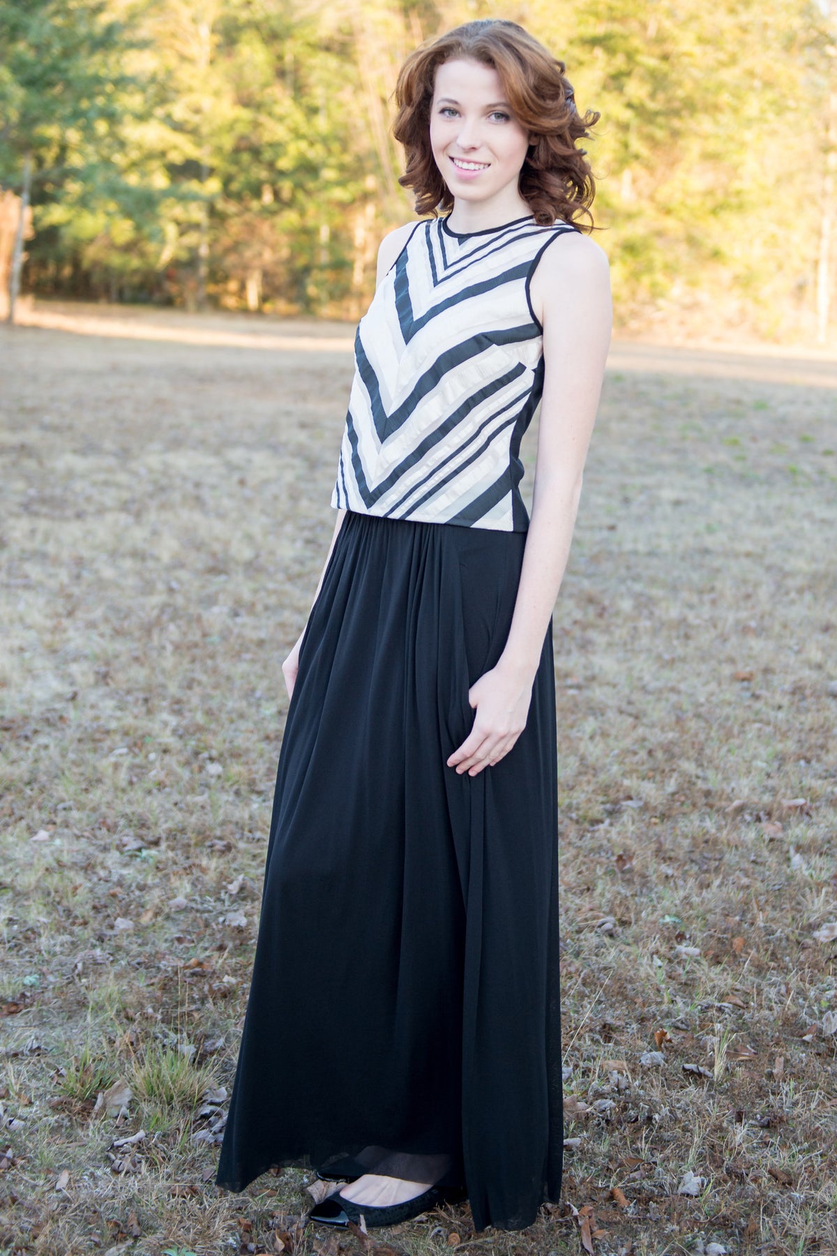 Weston: Dolly Top, Black/White