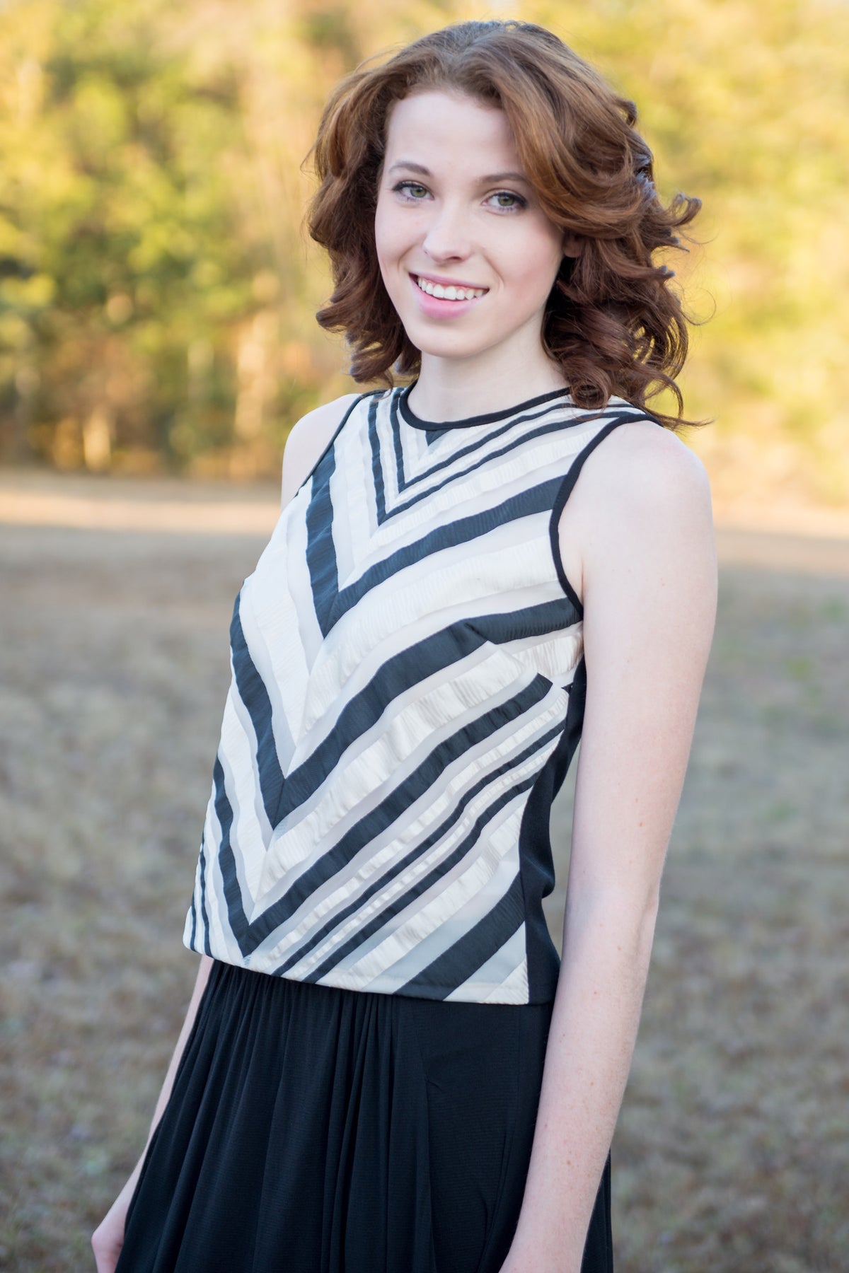 Weston: Dolly Top, Black/White