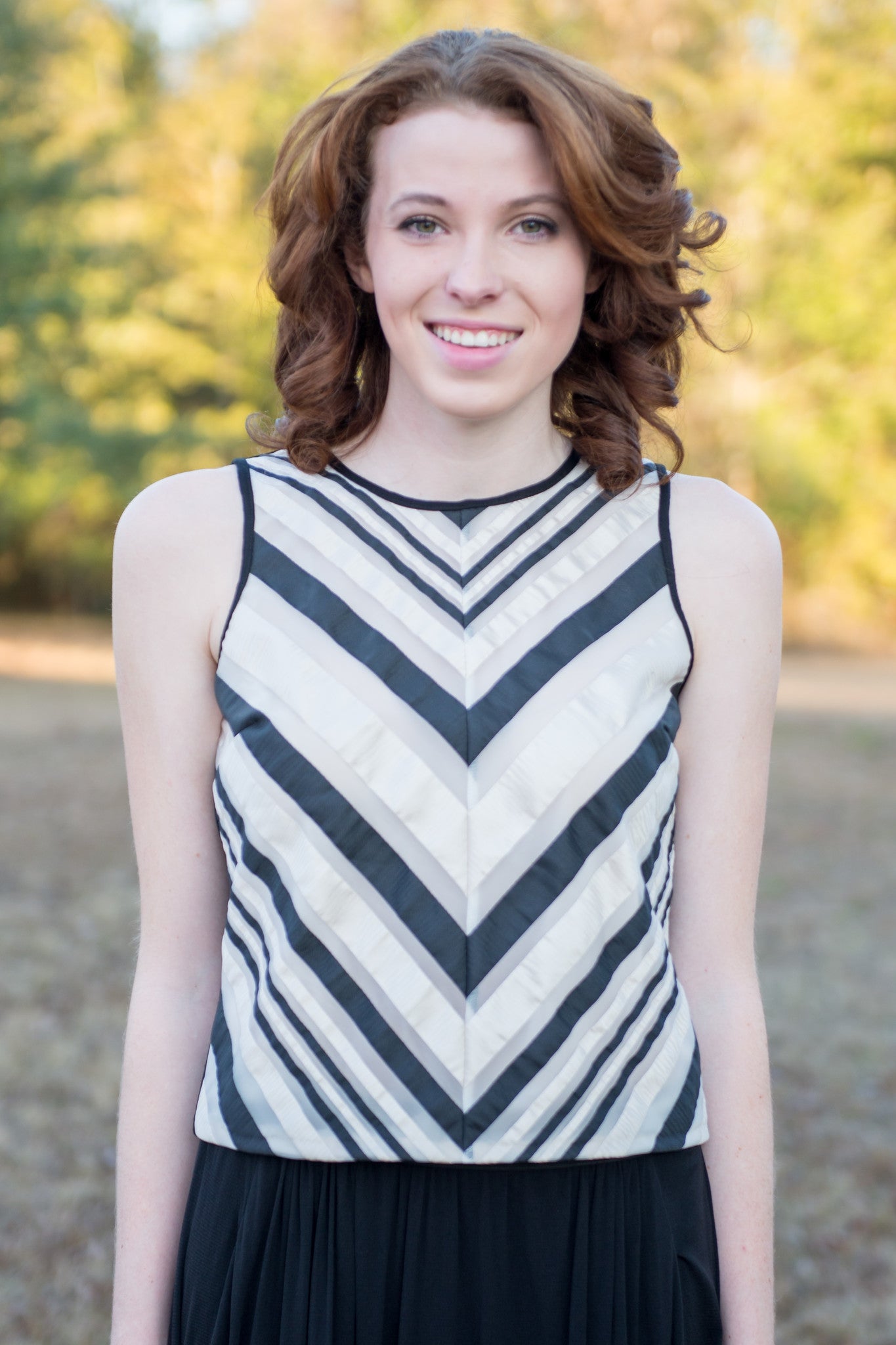 Weston: Dolly Top, Black/White