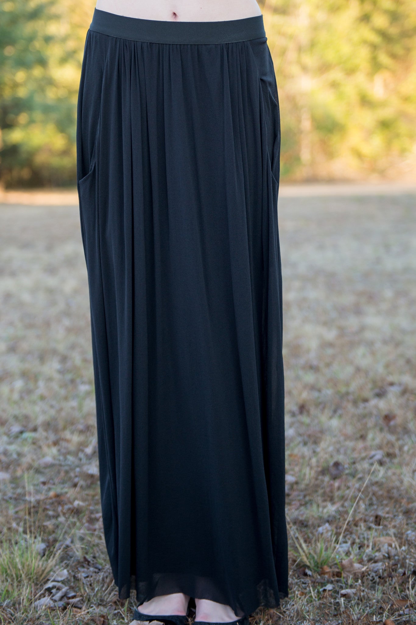 Weston: Jan Maxi Skirt, Black