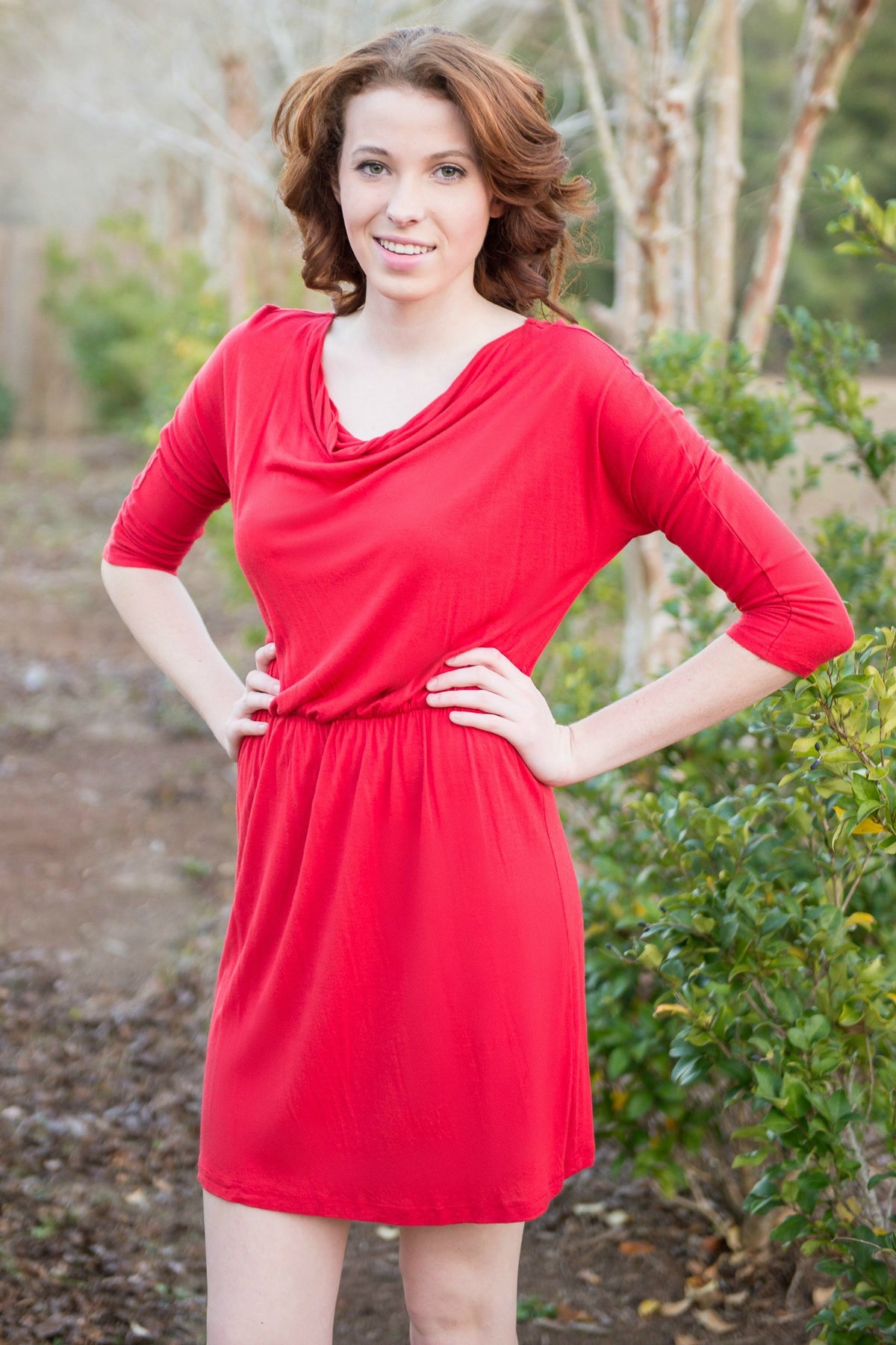 Maddie Dress, Red