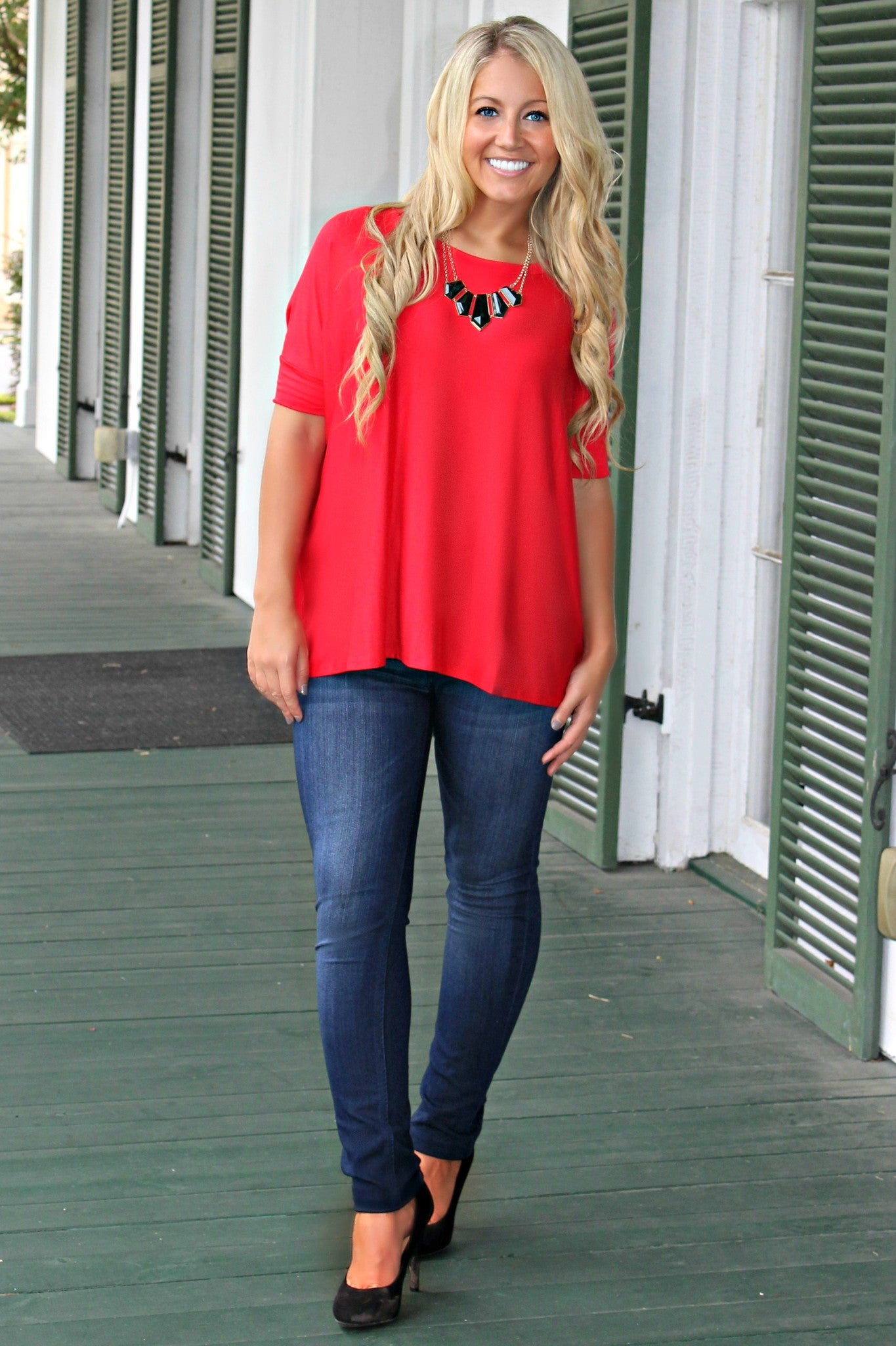 Glam: Clara Top, Red