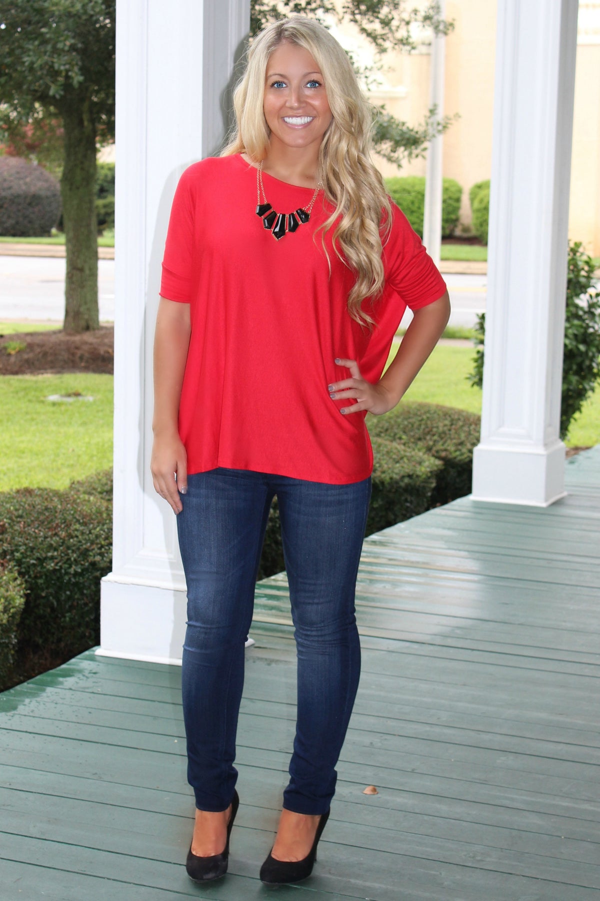 Glam: Clara Top, Red