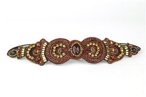 Pink Pewter: Elia Stretch Band, Burgundy