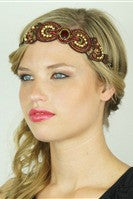 Pink Pewter: Elia Stretch Band, Burgundy