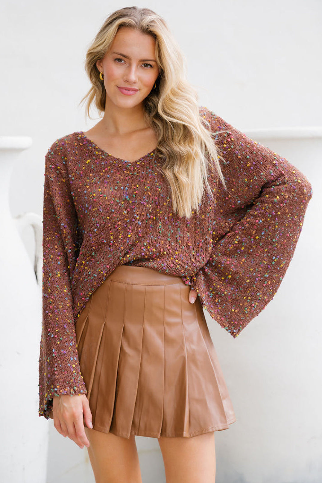 Confetti Sweater, Chocolate