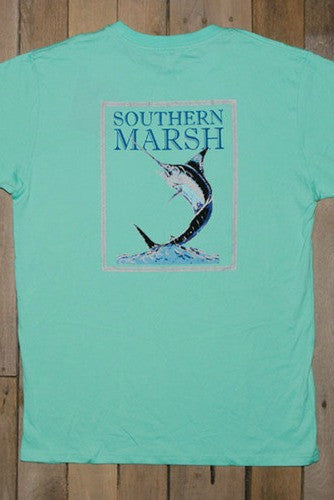 Southern Marsh: Long Sleeve Fishing Tee, Bimini Green