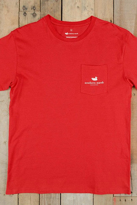 Southern Marsh: Fishing Tee, Red
