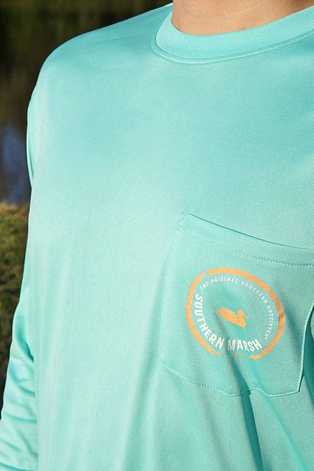 Southern Marsh: FieldTec Long Sleeve Performance Tee, Bimini Green