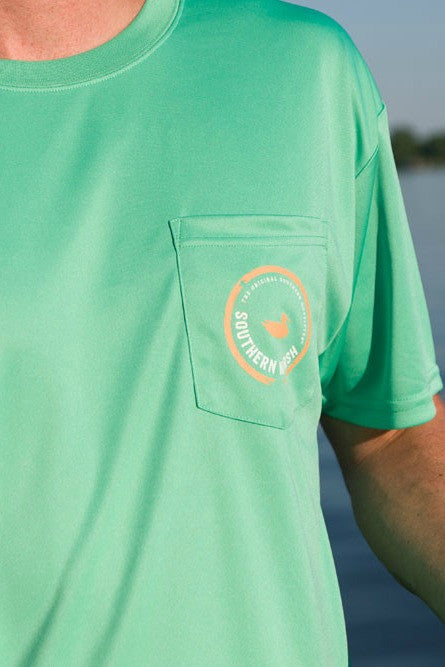 Southern Marsh: FieldTec Short Sleeve Performance Tee, Bimini Green