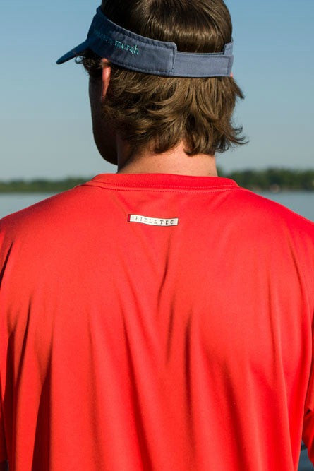 Southern Marsh: FieldTec Short Sleeve Performance Tee, Coral