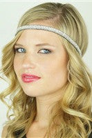 Pink Pewter: Genevieve Stretch Band, Silver