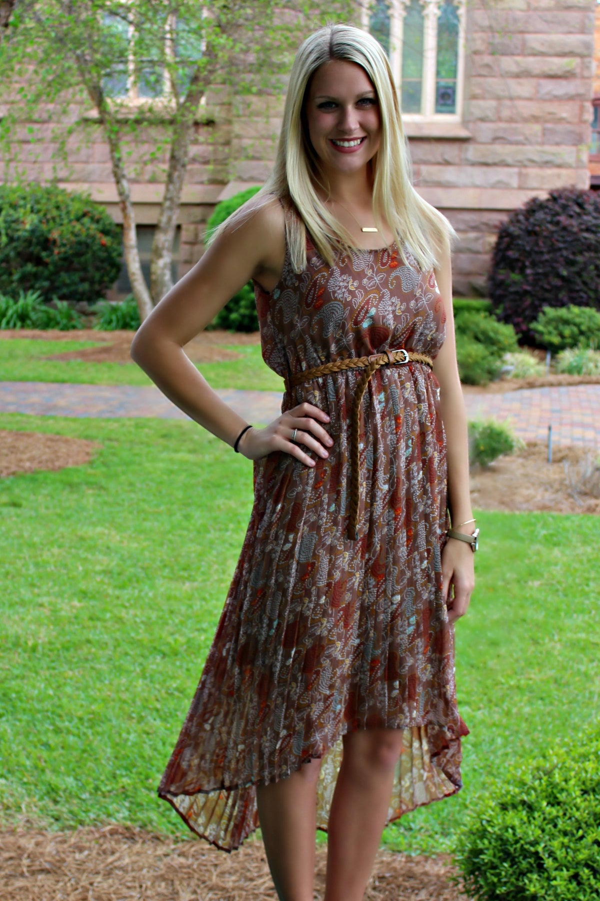 Laura Dress, Brown