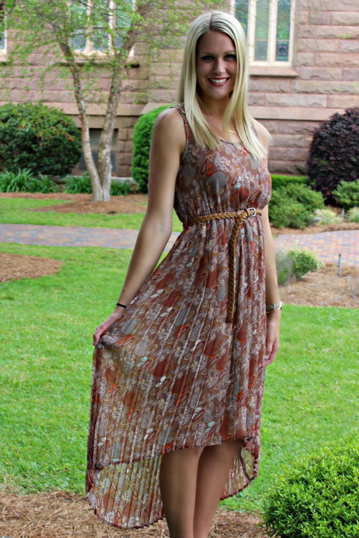 Laura Dress, Brown