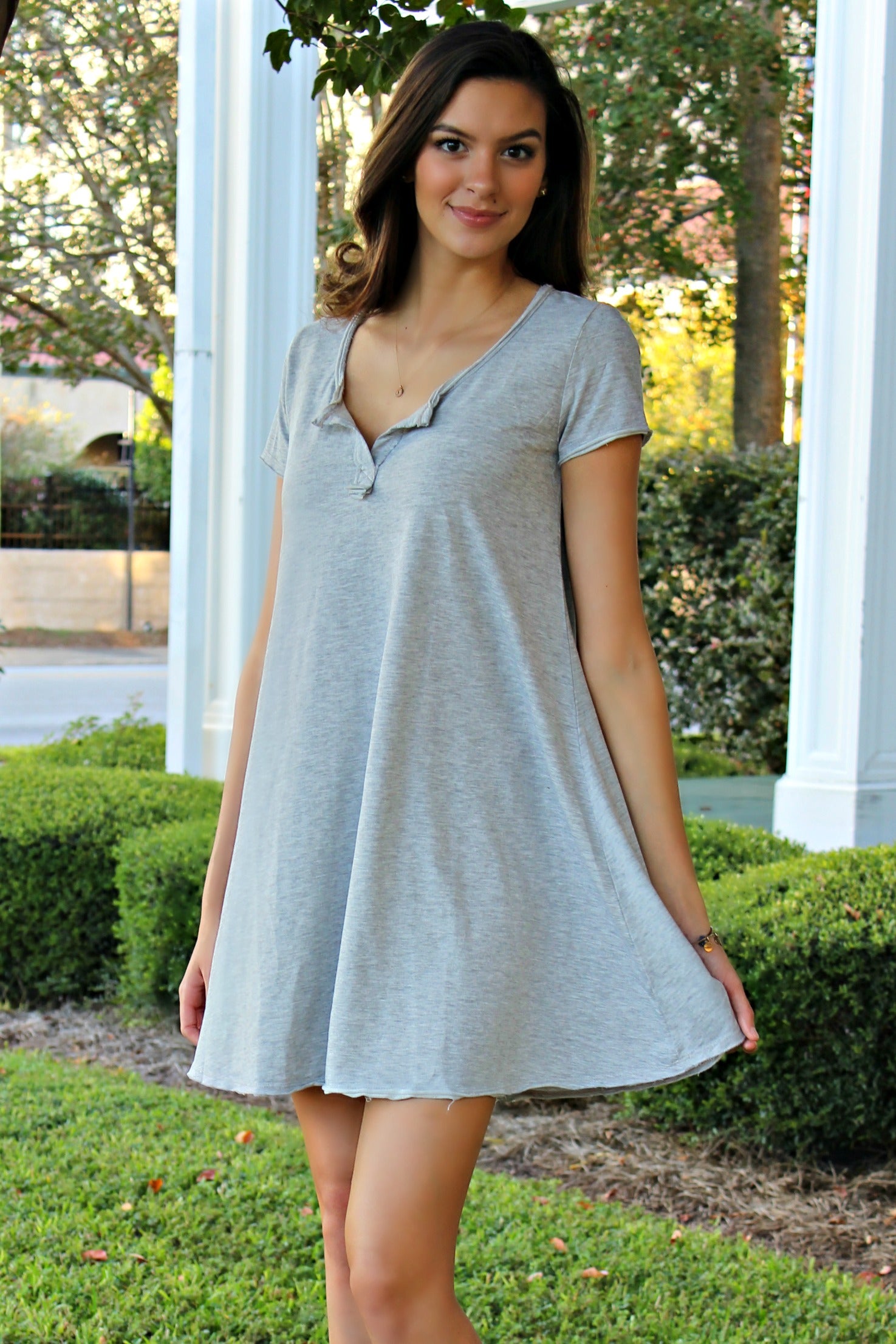 Z Supply: T-Shirt Dress, Gray