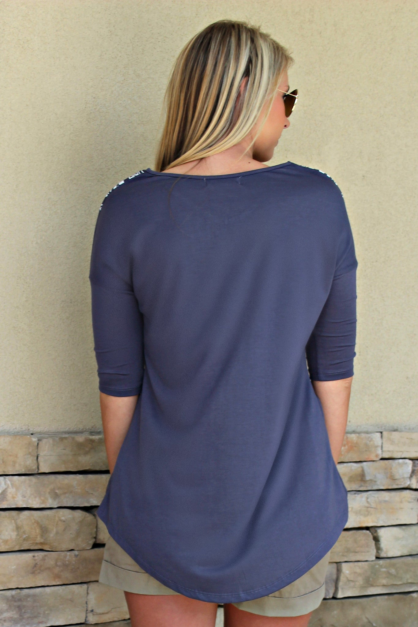 Hope Top, Navy