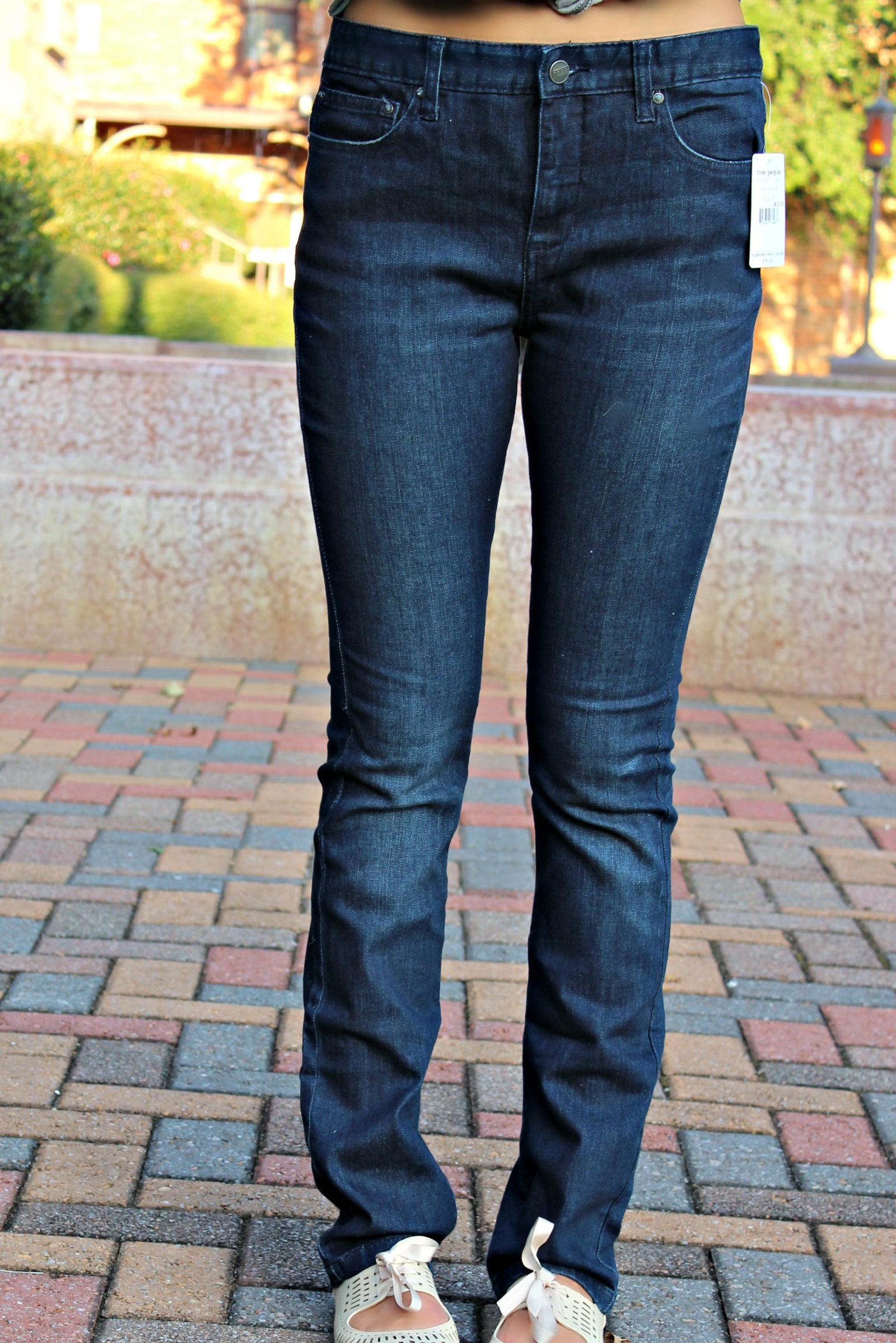 Free People: Kellie Skinny Jeans, Dark Denim