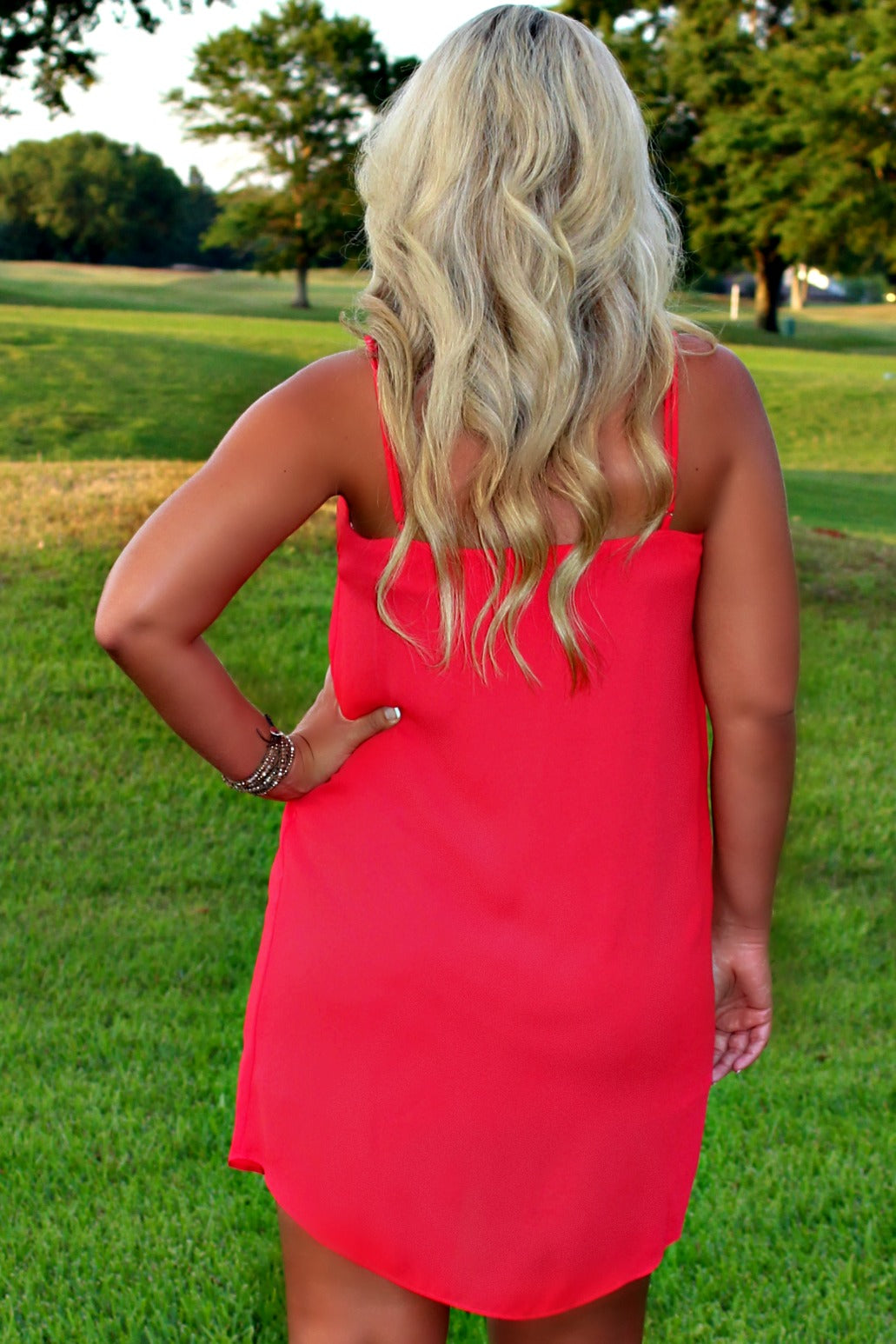 Sherrie Dress, Coral